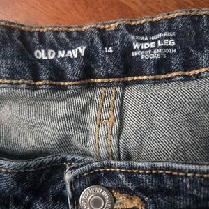 Old Navy Dark Blue Wide Leg Denim
